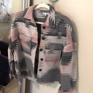 Jen & Co cropped jacket. Really soft. Bought in the mountains